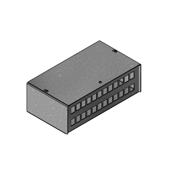 Produktbild MVT 150 240 SVZ  -  Aufputz Medienverteiler für 24 Keystone (19.4mm Ausschnitt)